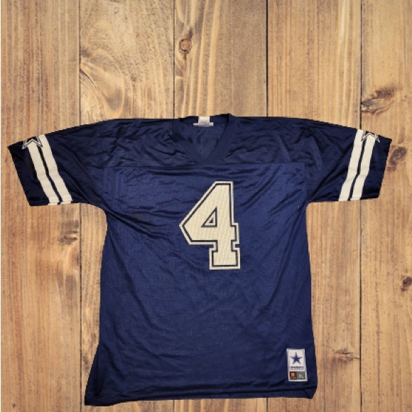 Dak Prescott #4 Dallas Cowboys Navy Blue Mesh Jersey Authentic NFL Apparel - Picture 3 of 4